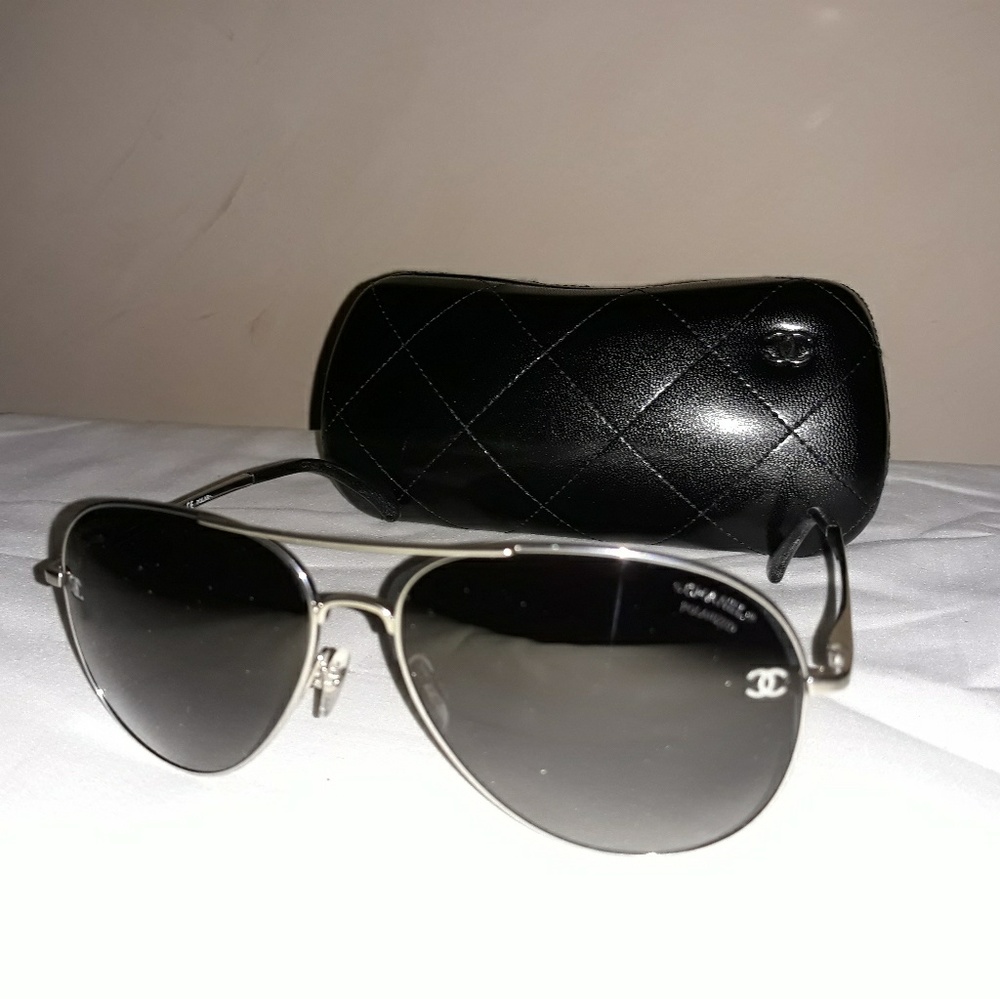 Chanel aviator glasses